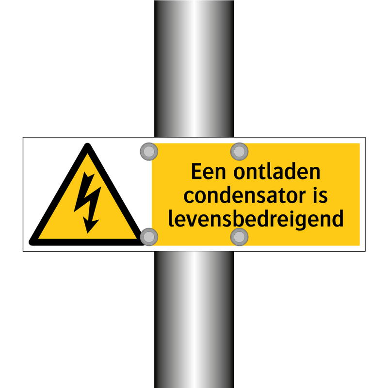 Een ontladen condensator is levensbedreigend