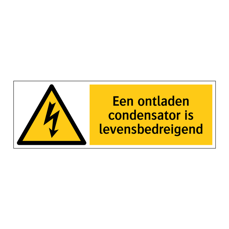 Een ontladen condensator is levensbedreigend