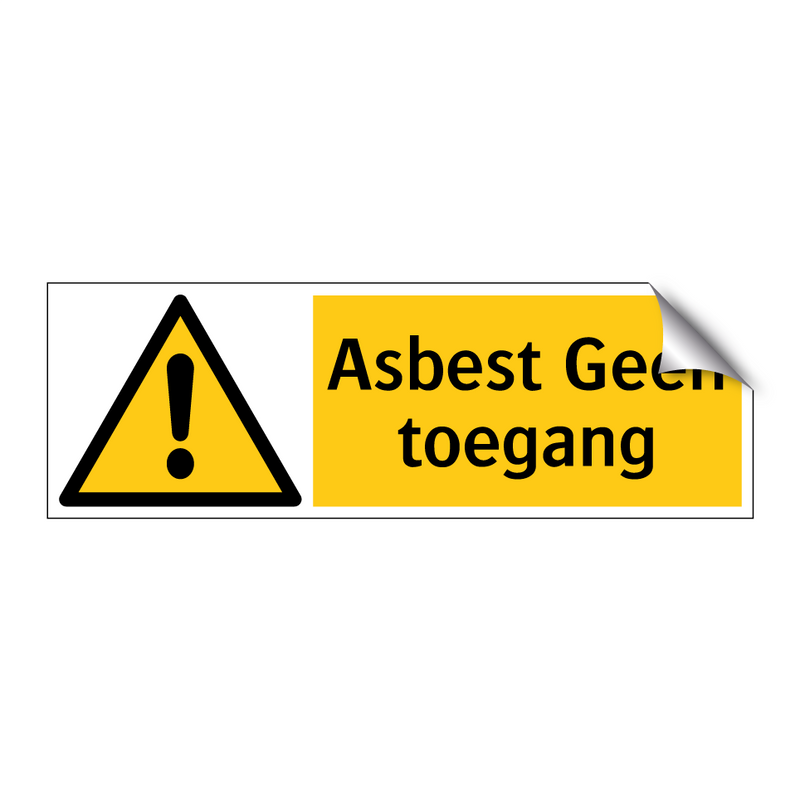 Asbest Geen toegang