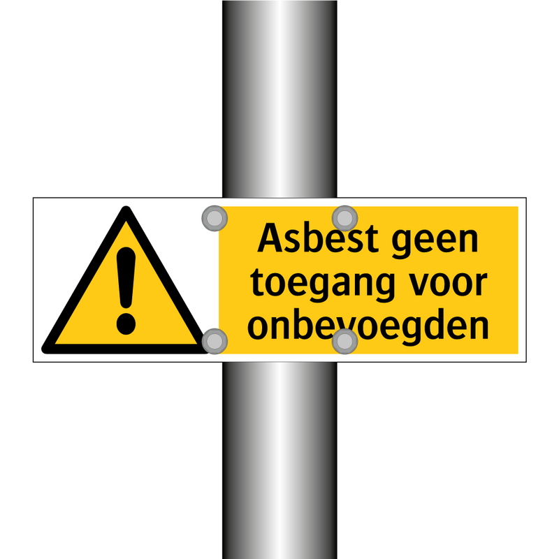 Asbest geen toegang voor onbevoegden