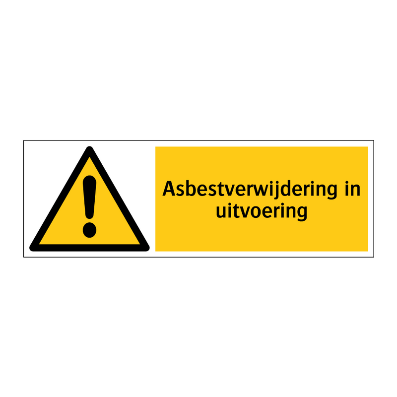 Asbestverwijdering in uitvoering