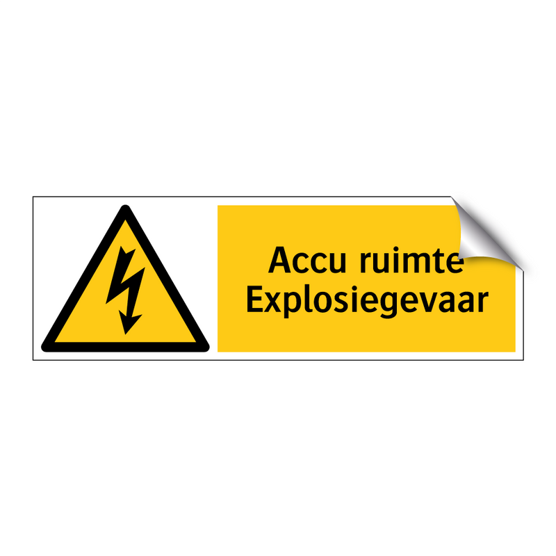 Accu ruimte Explosiegevaar