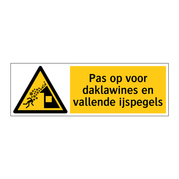 Pas op voor daklawines en vallende ijspegels