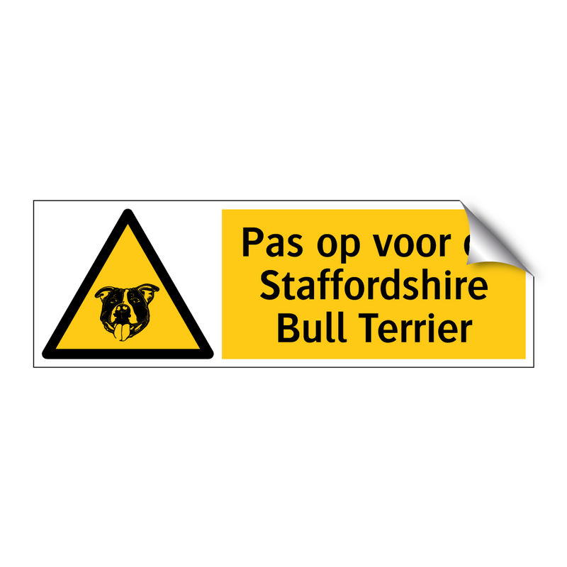 Pas op voor de Staffordshire Bull Terrier