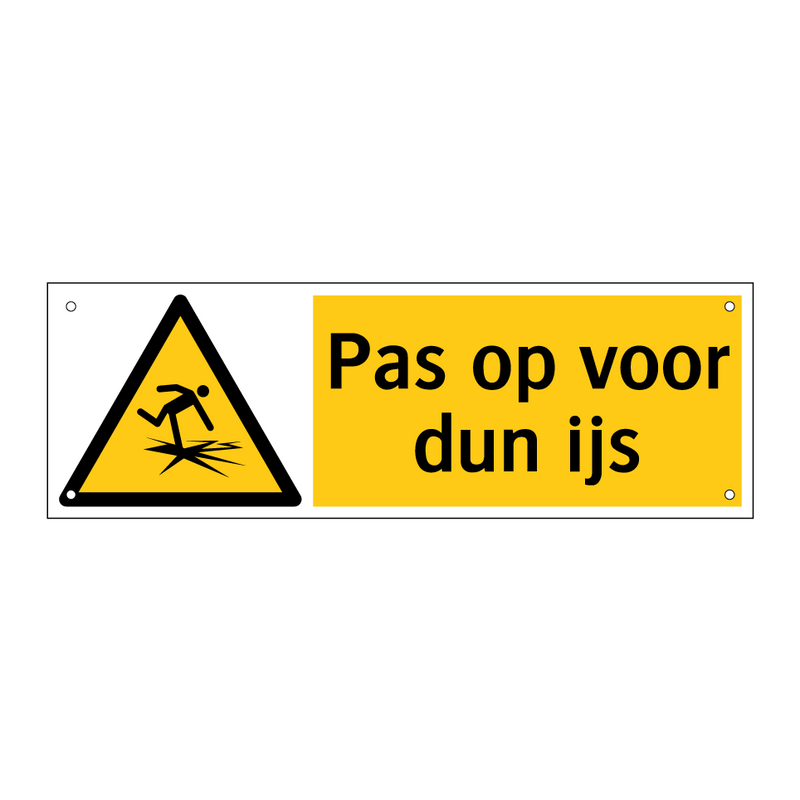 Pas op voor dun ijs