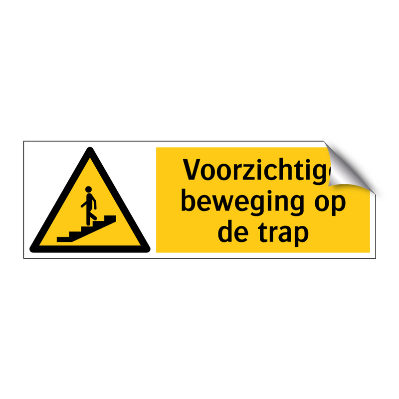 Voorzichtige beweging op de trap