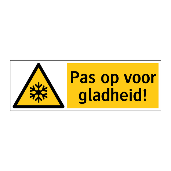 Pas op voor gladheid!