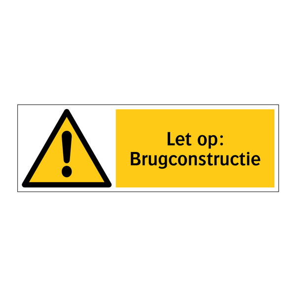 Let op: Brugconstructie