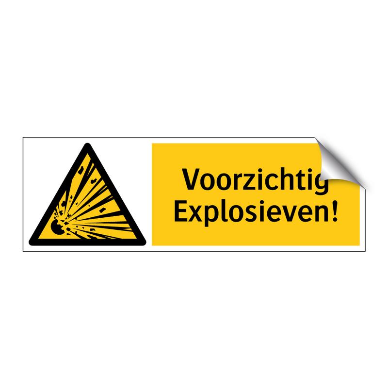 Voorzichtig Explosieven!