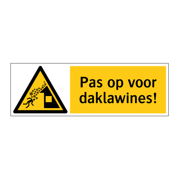 Pas op voor daklawines!