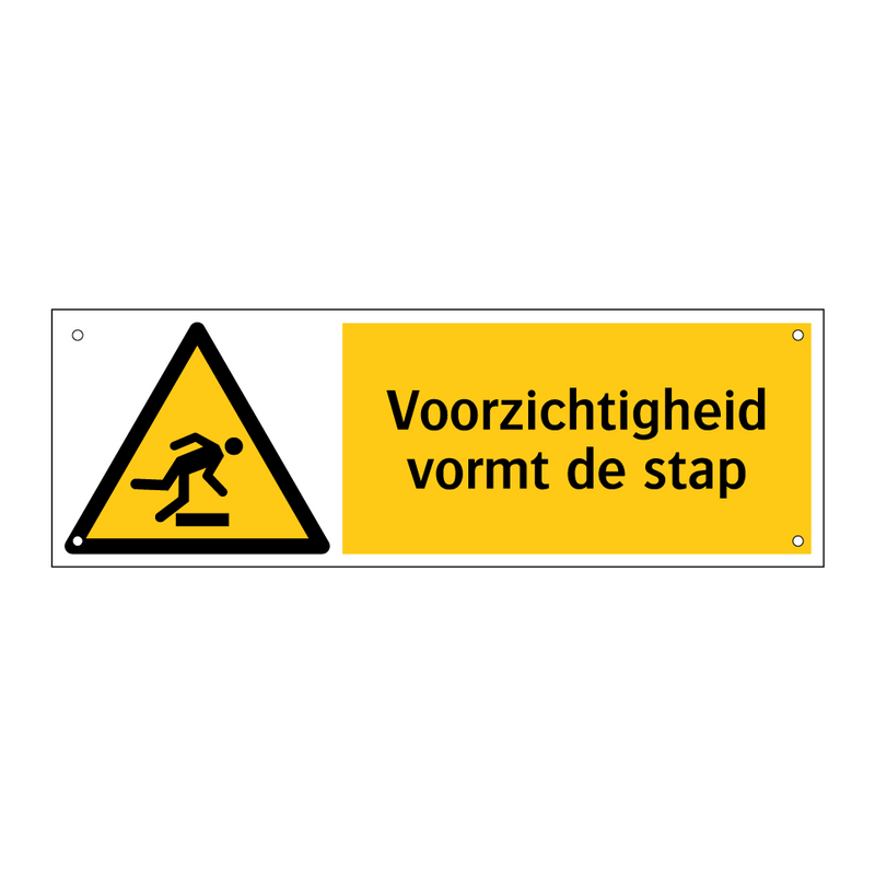 Voorzichtigheid vormt de stap