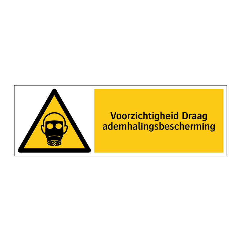 Voorzichtigheid Draag ademhalingsbescherming