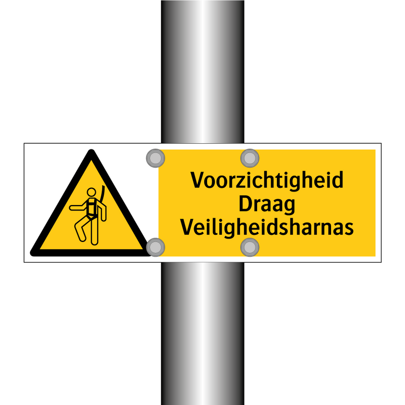 Voorzichtigheid Draag Veiligheidsharnas