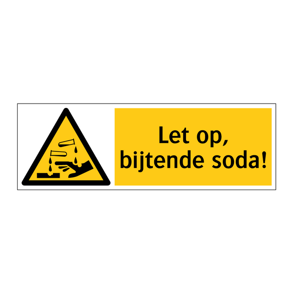 Let op, bijtende soda!