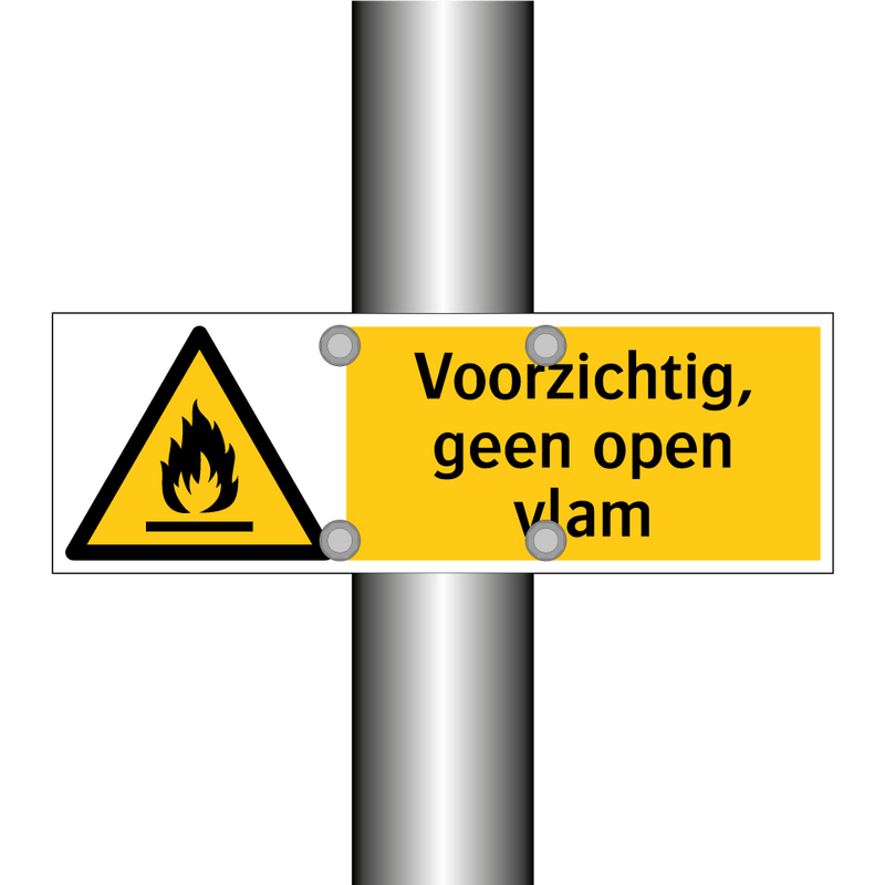 Voorzichtig, geen open vlam