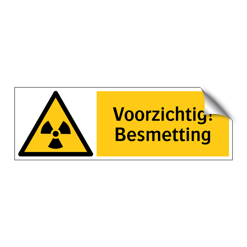 Voorzichtig! Besmetting