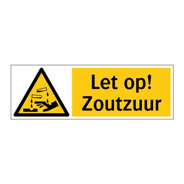 Let op! Zoutzuur