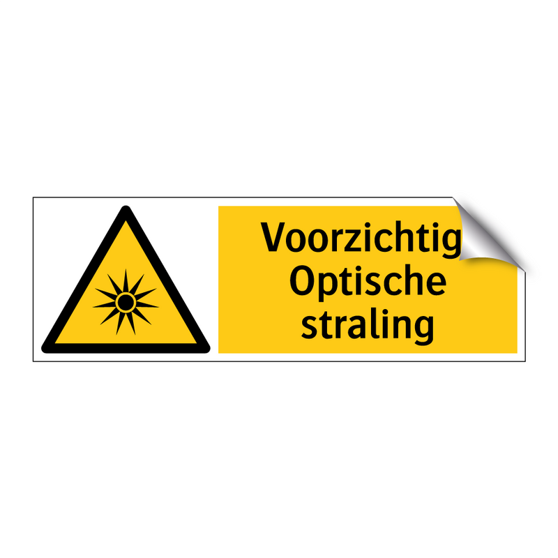 Voorzichtig! Optische straling