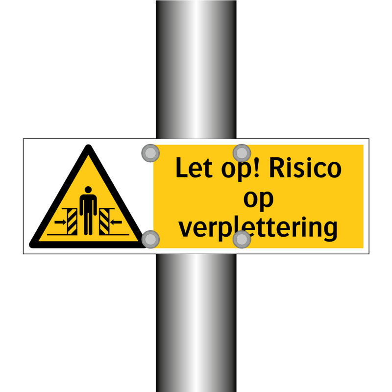 Let op! Risico op verplettering