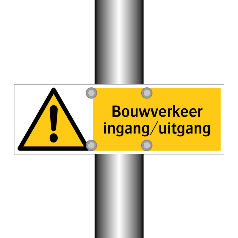 Bouwverkeer ingang/uitgang