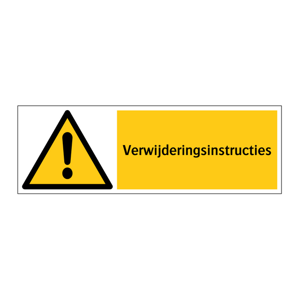 Verwijderingsinstructies