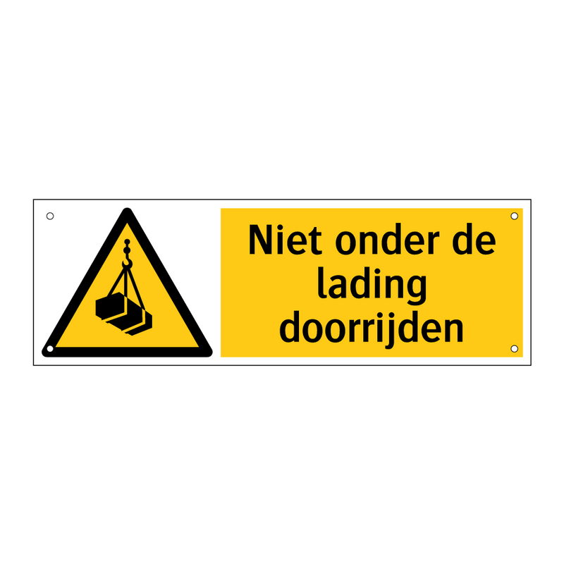 Niet onder de lading doorrijden