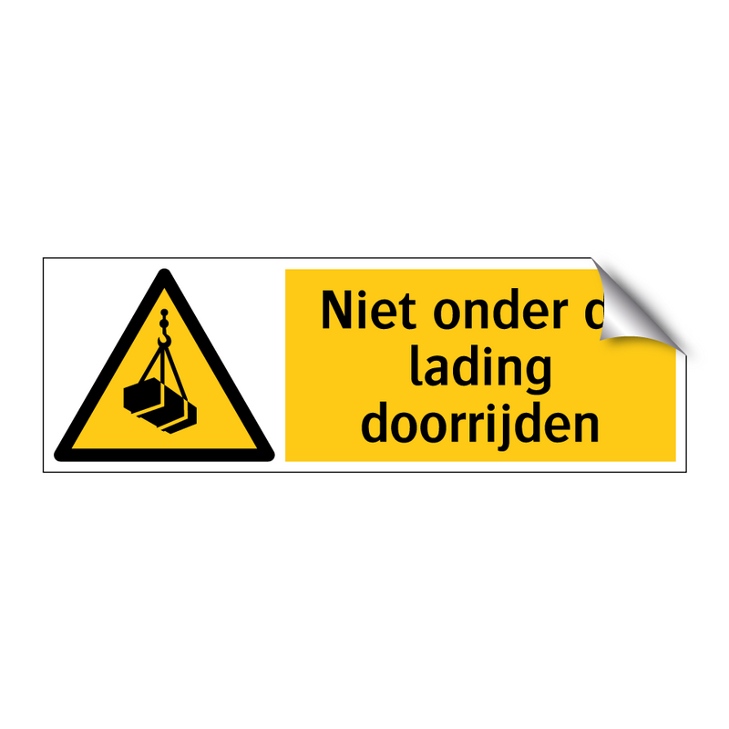 Niet onder de lading doorrijden