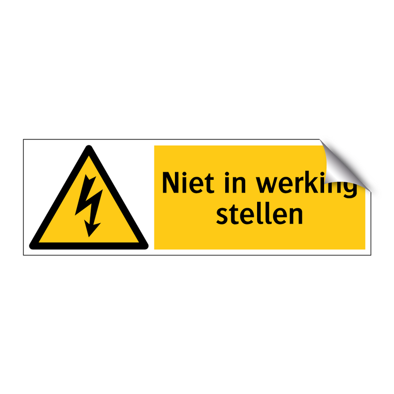 Niet in werking stellen