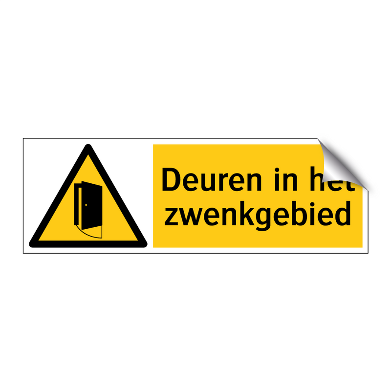 Deuren in het zwenkgebied