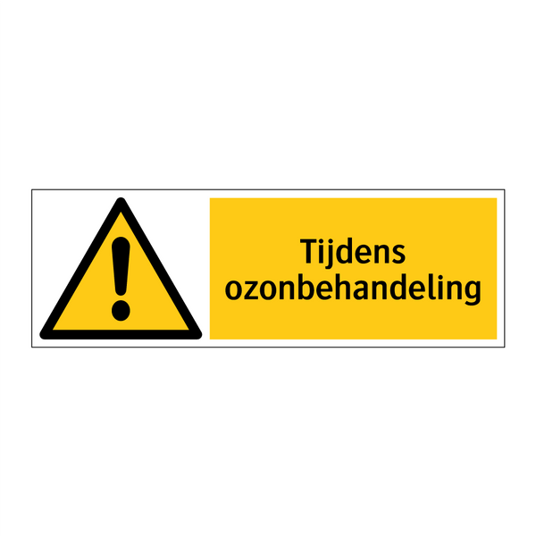 Tijdens ozonbehandeling