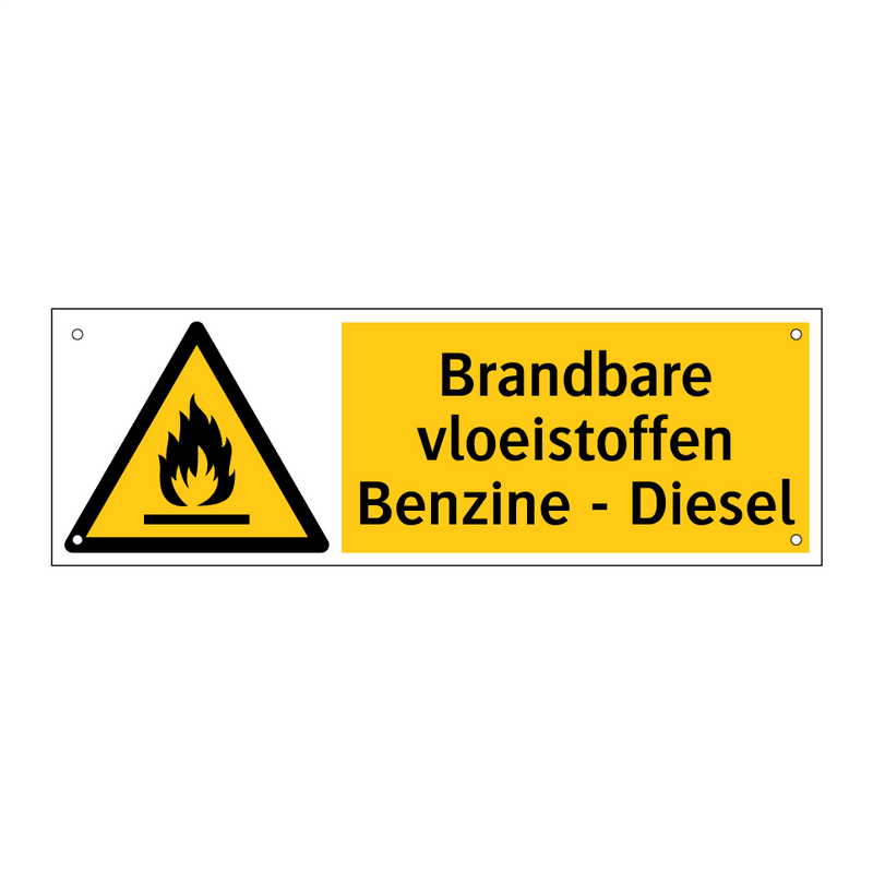 Brandbare vloeistoffen Benzine - Diesel