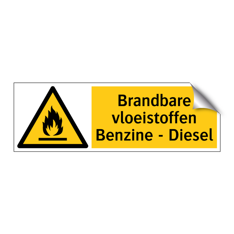 Brandbare vloeistoffen Benzine - Diesel