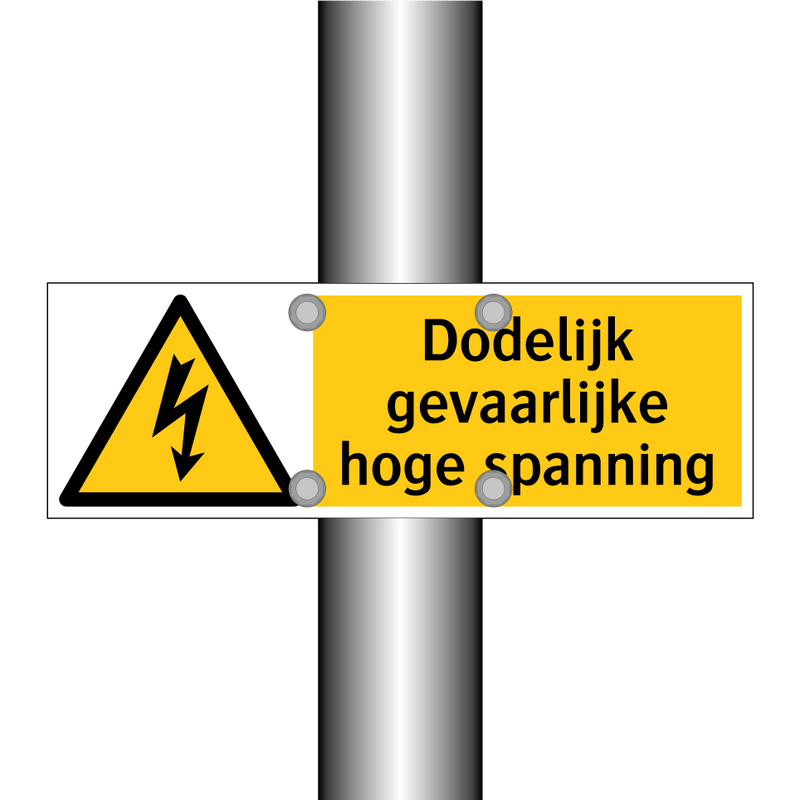 Dodelijk gevaarlijke hoge spanning