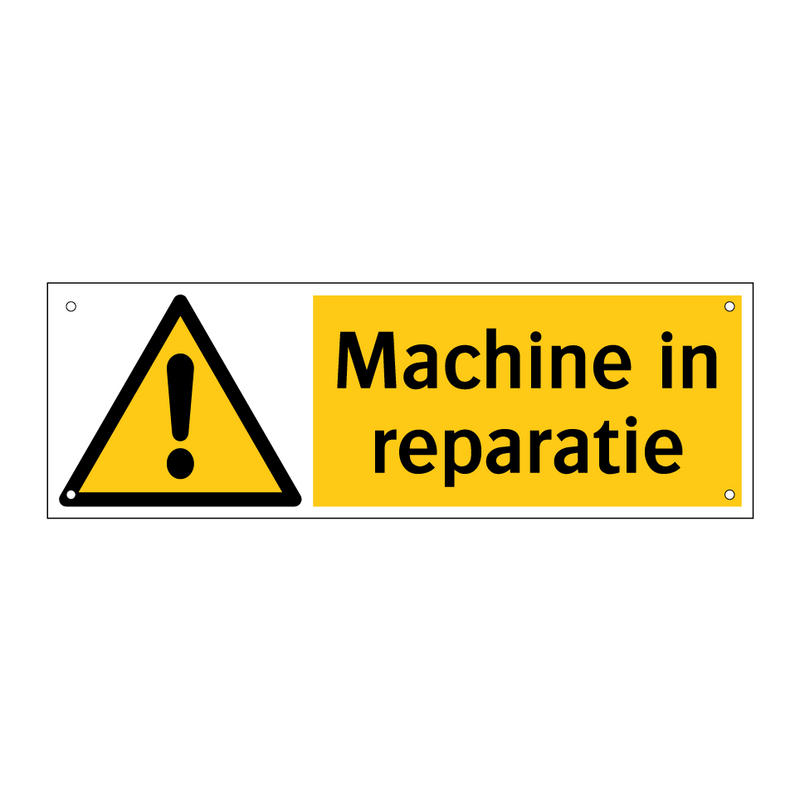 Machine in reparatie