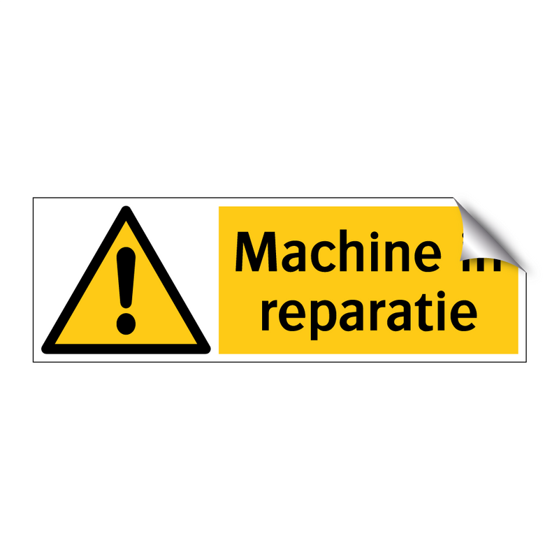 Machine in reparatie