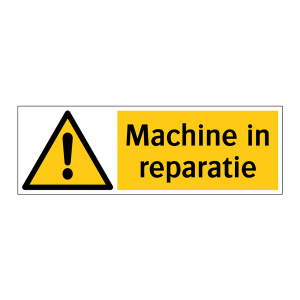 Machine in reparatie