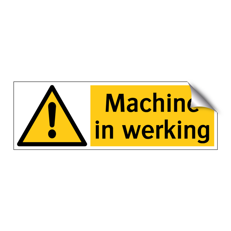 Machine in werking