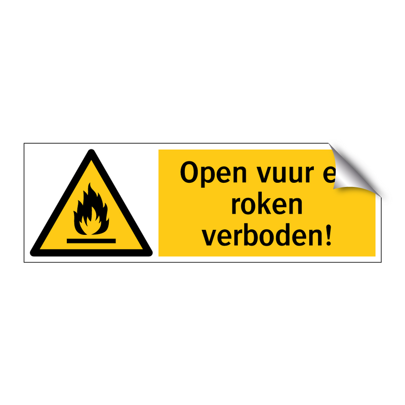 Open vuur en roken verboden!