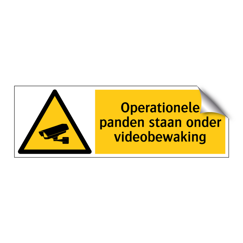 Operationele panden staan onder videobewaking