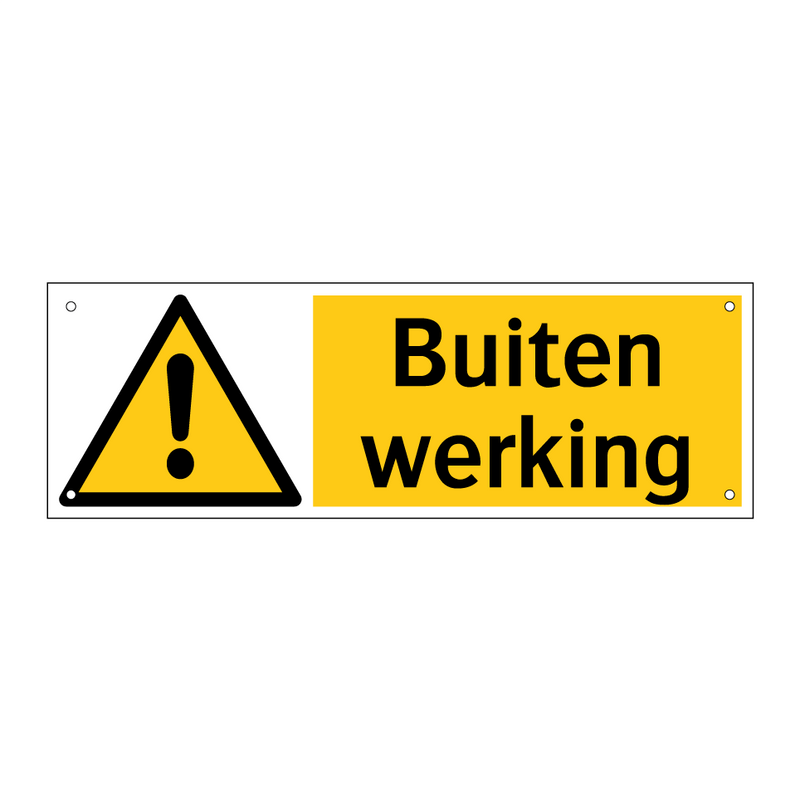 Buiten werking