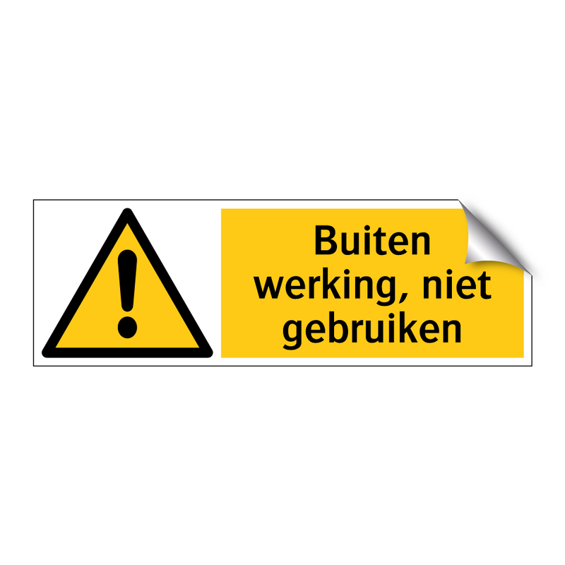 Buiten werking, niet gebruiken