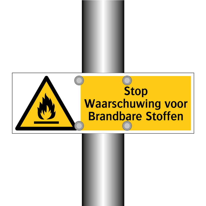 Stop Waarschuwing voor Brandbare Stoffen