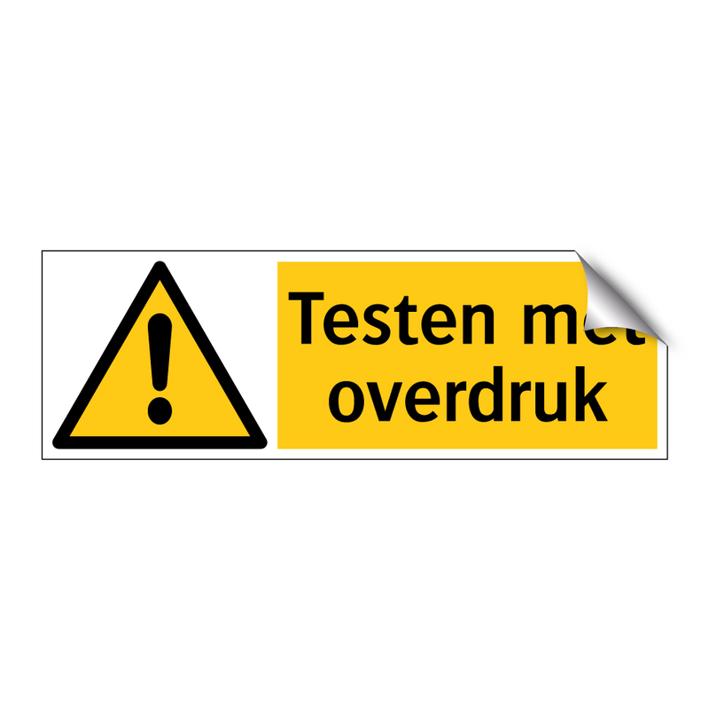 Testen met overdruk