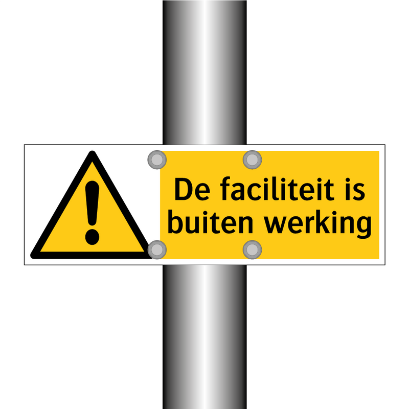 De faciliteit is buiten werking