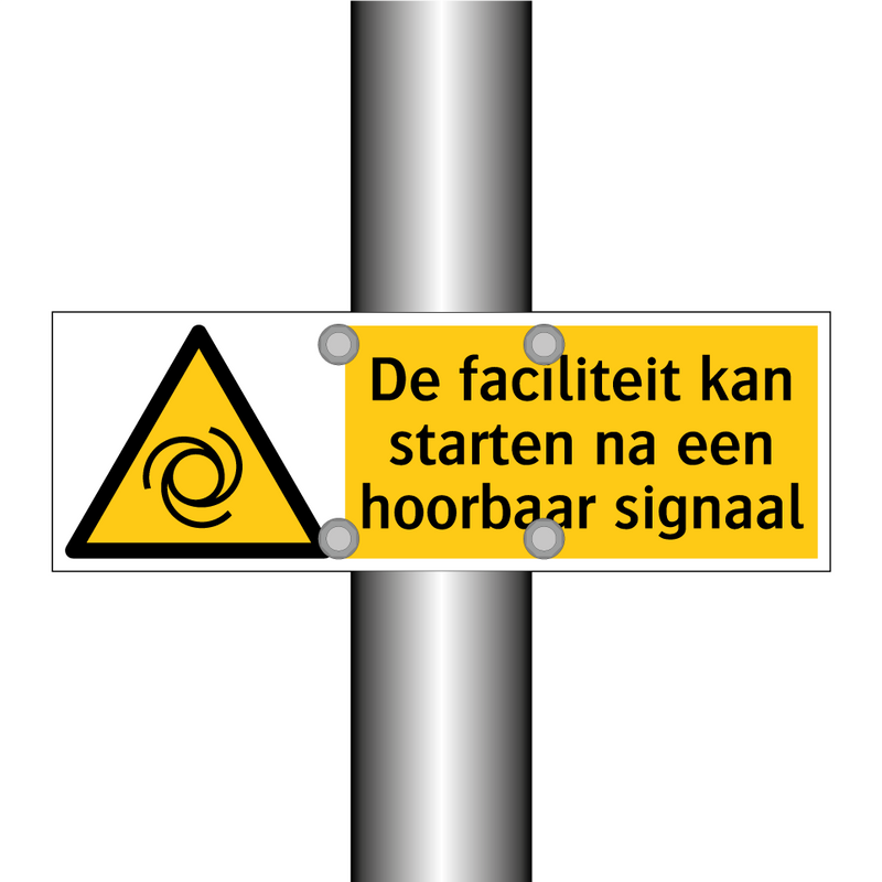 De faciliteit kan starten na een hoorbaar signaal