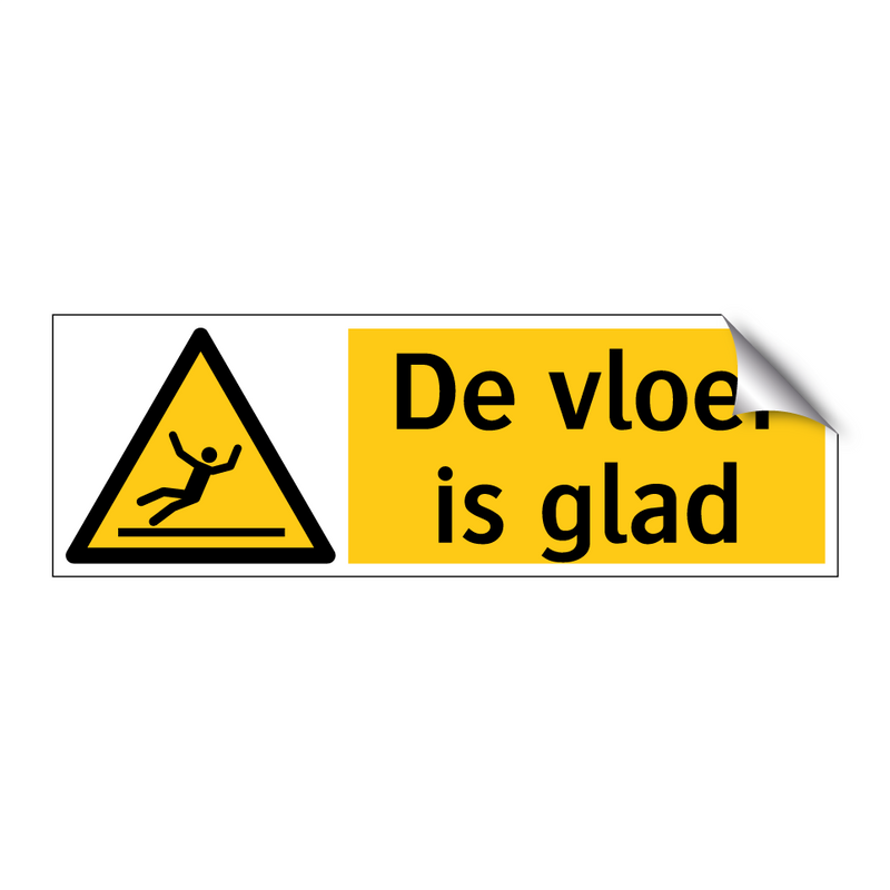 De vloer is glad