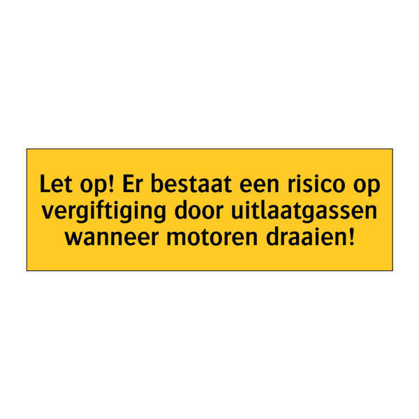 Let op! Er bestaat een risico op vergiftiging door /.../