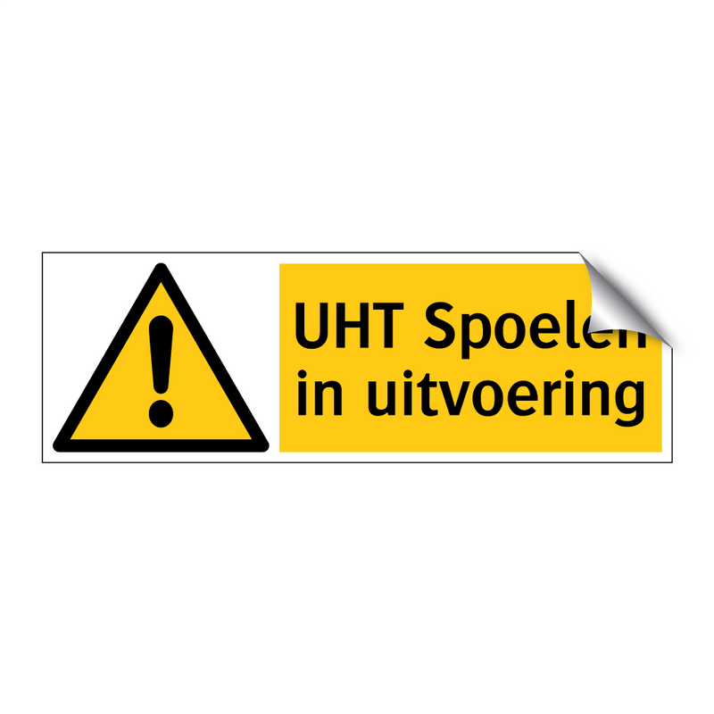 UHT Spoelen in uitvoering