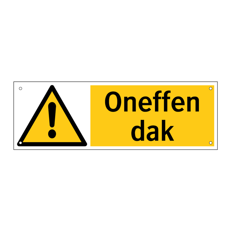 Oneffen dak