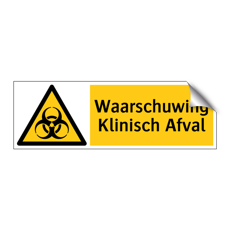 Waarschuwing Klinisch Afval